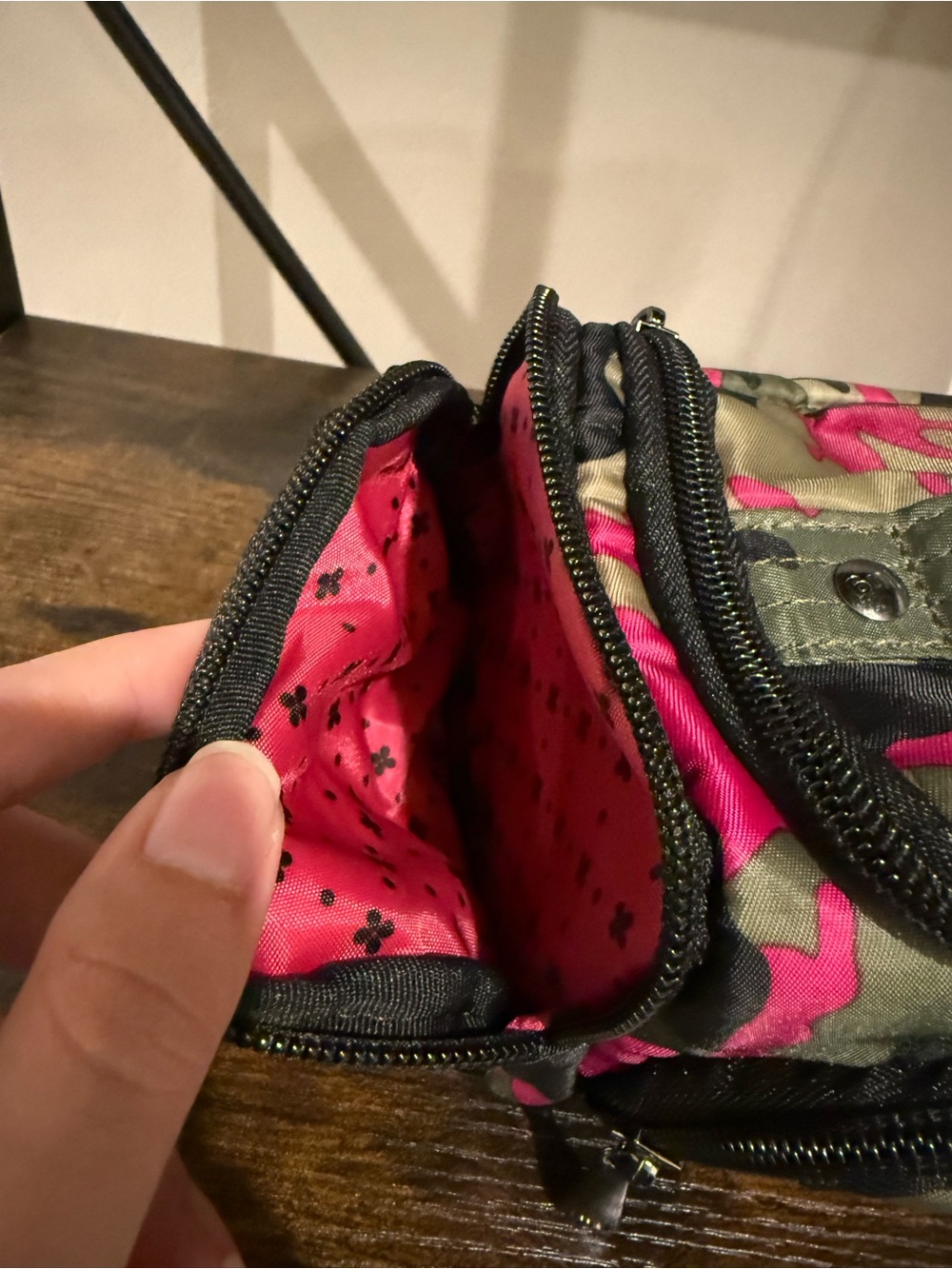 lug Pink and Green Camo Cosmetic Pouch - Picture 5 of 12